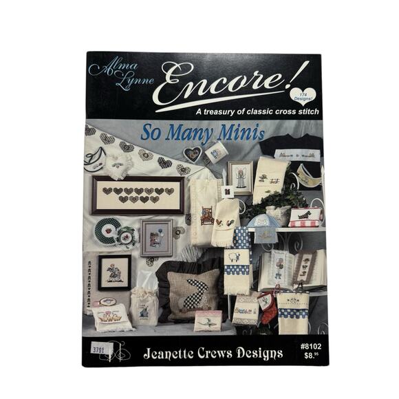 Vintage Encore Alma Lynne So Many Minis Cross Stitch Book JEANETTE CREWS 1999 - Picture 1 of 5